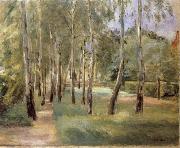 Max Liebermann The Birch-Lined Avenue in the Wannsee Garden Facing West oil